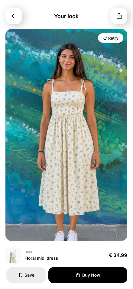 Try-on result